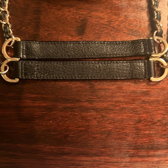 TORY BURCH Pebbled Leather 2-Way Crossbody Black - Picture 12 of 15